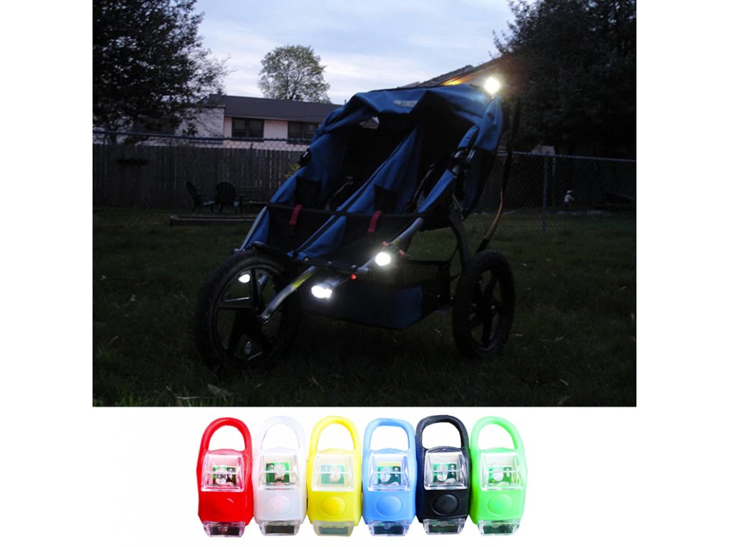 Pre deti- LED svetlo na detský kočík - viac farieb