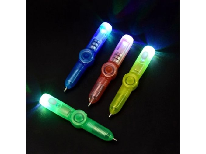 Darčeky k vianociam vianočné darčeky pre deti hračky pre deti - rotačná LED hračka s ceruzkou (Farba Náhodná farba)