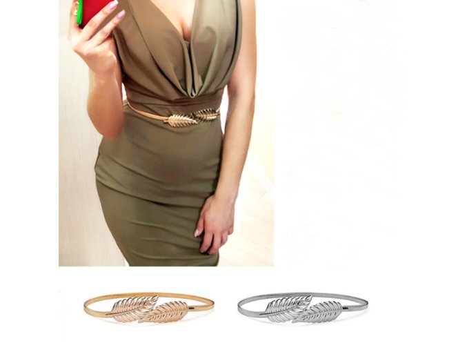 Darčeky pre ženy móda - zlatý a strieborný univerzálny pások (Farba Strieborná)