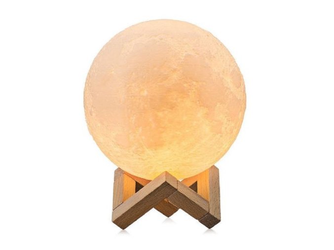 Dotyková led stolní lampička Moonlight ve tvaru měsíce - dekorace a osvětlení do bytu (Varianta: 8 cm)