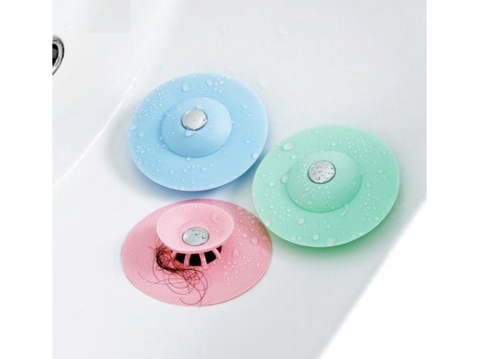Gumové sitko/lapač do drezu alebo umývadla- viac farieb (Farba Biela)