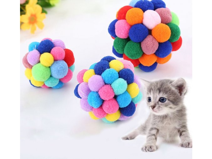 Hračky- měkký balon pro kočky- 3 velikosti- VÝPRODEJ SKLADU (Vel S)
