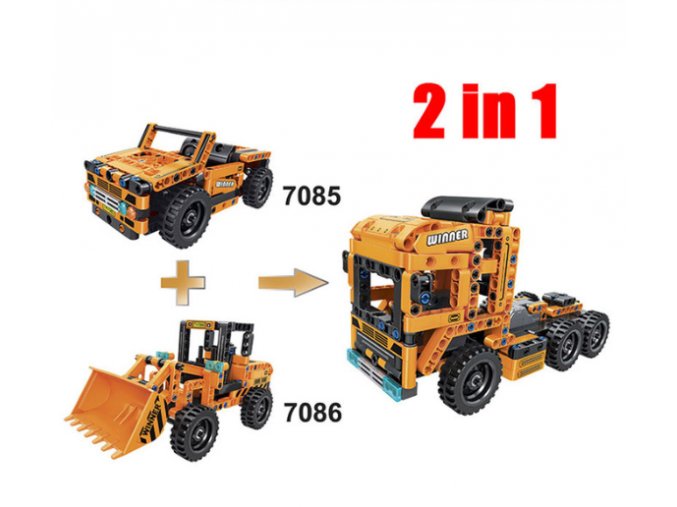 16389 hracky stavebnice 2v1 model kamion vlastne zostavenie 200 199 ks