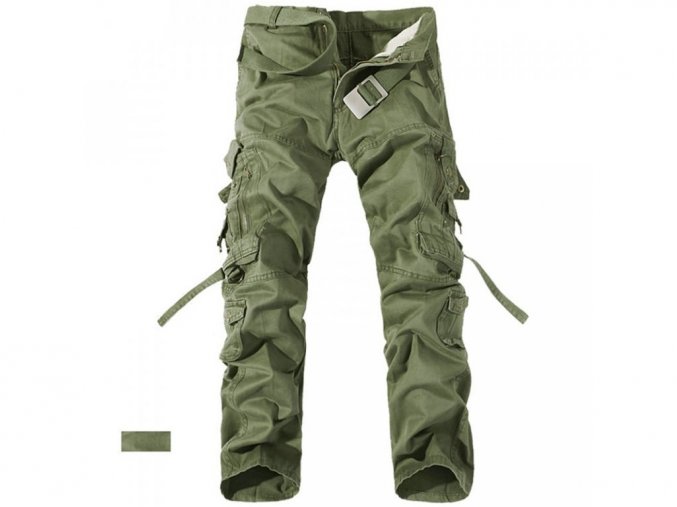 Pánské zelené kalhoty kapsáče (Vel 42)
