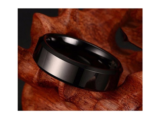 Pánský prsten v titanové barvě (Vel 9 = 1,9 cm)