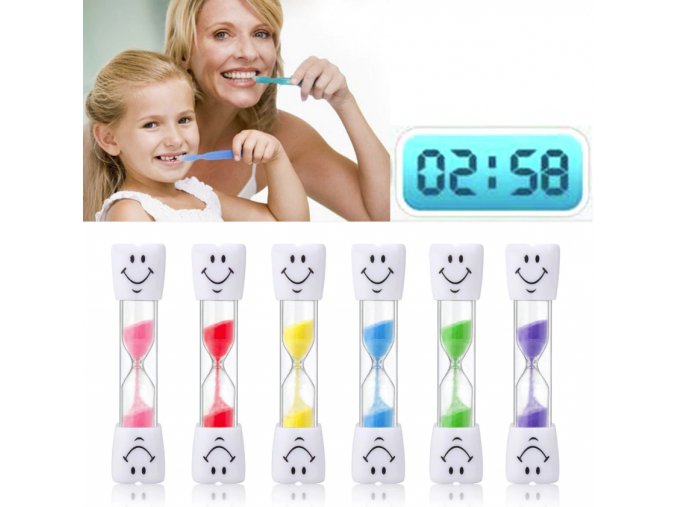 Pre deti- presýpací hodiny na čistenie zubov
