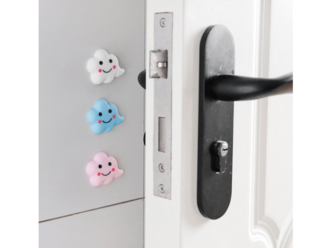 Samolepiace gumové zarážky na dvere Mráčik- Detská izba