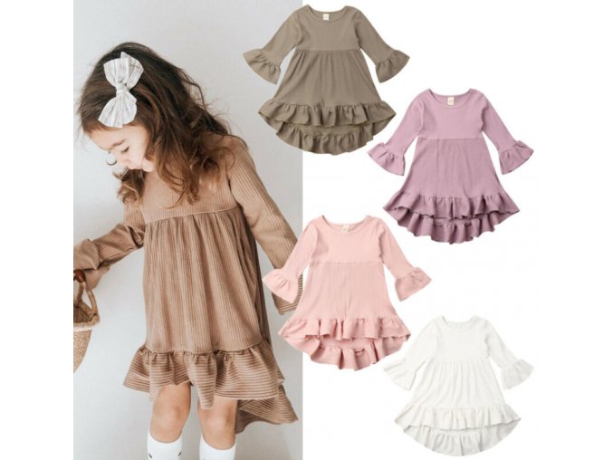 Pre deti- dievčenské roztomilé letné šaty viac farieb