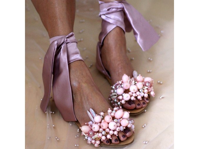 Dámske topánky- Luxusné dámsky letné viazacie sandále viac farieb