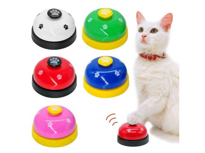 Mačka - pes - hračka pre mačky -hračka pre psa - zvonček - viac farieb