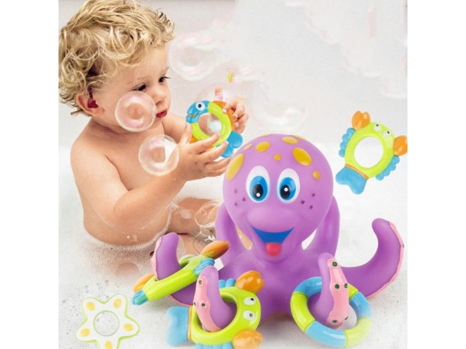 Deti - hračky pre deti - kúpanie - chobotnica - krásna hračka pre deti vhodná aj do vane - zábava