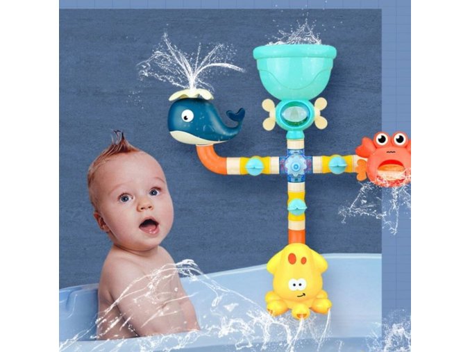 hračky - hračky do vane - kúpeľňa - detská sprcha do vane so zvieratami - darček pre deti - výpredaj skladu