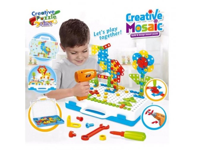 Hračky - vzdelávacie hračky - hračky pre chlapcov - vzdelávacie hra pre chlapcov stavebné kocky so skrutkovačom - vianočný darček