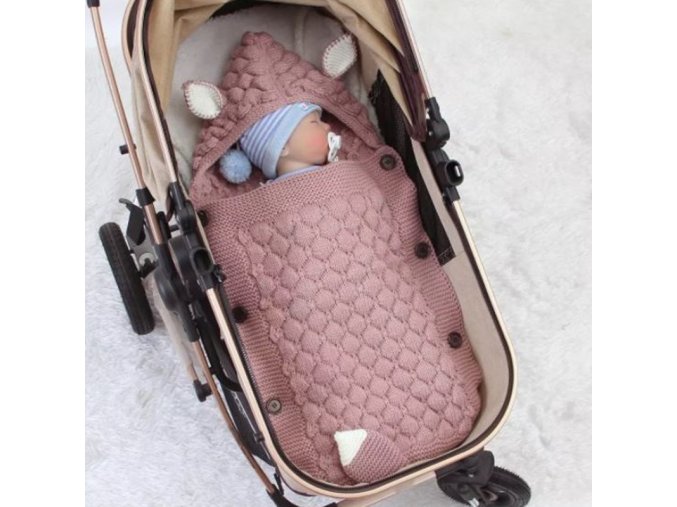 Detské oblečenie - bábätko - spací vak s uškami pre bábätká - deky