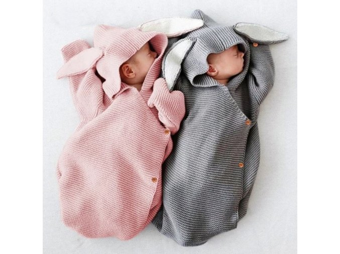 Miminko - detský spací pytel pro miminko s ouškama - zavinovačka - spací pytel - výprodej skladu