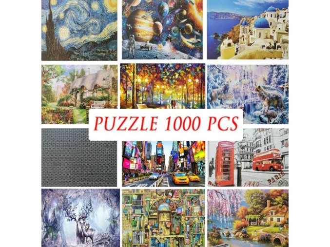 Puzzle - puzzle s rôznymi obrázkami 1000ks - puzzle jigsaw - vianočný darček darček dárek gift gift