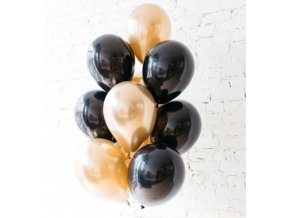 16260 10 ks mix balonikov ciernozlate na party narodeniny
