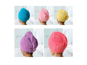 Dámský super absorbující ručník na vlasy - SLEVA 70% (Barva Žlutá)