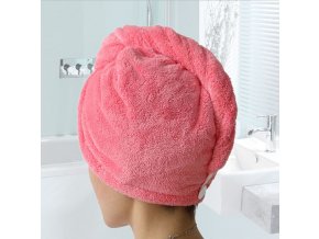 Dámský ručník turban na hlavu skvělý tip na dárek (Barva: žlutá)