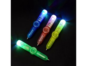 Darčeky k vianociam vianočné darčeky pre deti hračky pre deti - rotačná LED hračka s ceruzkou (Farba Náhodná farba)