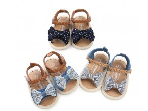 Detské topánočky, sandále pre děvčata- viac farieb (Farba Biela, Velikost S)