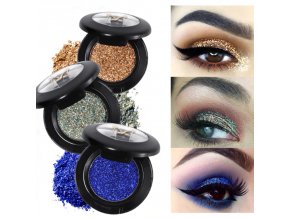 Kozmetika krása makeup trblietky - ultratřpytivé očné tiene (Farba Béžová)