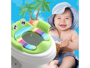 Koupelny- dětský adaptér na WC prkénko, sedátko- více barev VÝPRODEJ SKLADU (Barva Zelená)