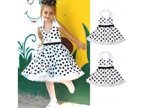 Oblečenie pre deti lacné detské oblečenie detské oblečenie - dievčenské šaty s bodkami (Velikost 100)