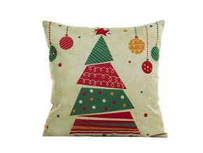 Vánoční dekorace- vánoční povlečení- povlak na polštář různé motivy  45x45cm (Varianta: 9)