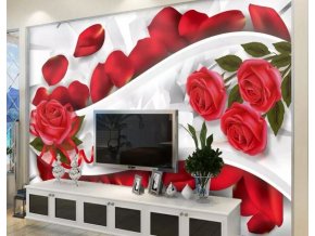 Tapety na stenu - 3D samolepiace tapeta MODERNÝ RUŽA dekorácie