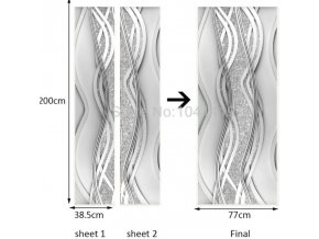 Dvere - interiérové dvere - tapety - samolepiace tapety - samolepiace tapeta na dvere s abstraktným vzorom - výpredaj skladu
