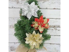 Vianoce - vianočné dekorácie - vianočné trblietavá hviezda na stromček - vianočné ozdoby - vianočné hviezda