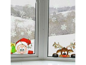 Vianoce - vianočné ozdoby - vianočné dekorácie - vianočné samolepky do okna s rôznymi motívmi - dekorácie - samolepky