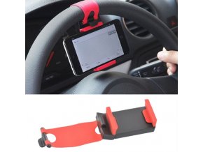 Auto - telefón - mobilný držiak na volant auta vhodný na navigáciu - držiak na mobil - držiak na mobil do auta