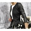 Dámský jarní exkluzivní stylový kabátek černý (Velikost XXL)