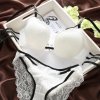 Dámska spodná bielizeň erotické prádlo erotické spodné prádlo luxusnú bielizeň sexy prádlo - podprsenka + nohavičky (Farba Biela, Velikost 70A)