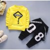 Detské oblečenia- štýlový 2 dielny žltý set s traky VÝPREDAJ SKLADU (Velikost 100)