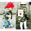 Dětské oblečení pro dívky a chlapce- podzimní ARMY stylová bunda se srdíčkem- VÝPRODEJ SKLADU (Vel 90)