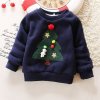 Dětské oblečení- hřejivý zimní svetr pro chlapce a dívky s Vánočním motivem - VÝPRODEJ SKLADU (Barva Růžová, Vel 4 roky)