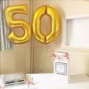 Fóliové balóniky s desatinnými číslami zlaté vhodné na narodeniny, párty (Barva 10)