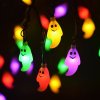 Jesenné dekorace- LED svetelné Halloween dekorácie Duchové- v troch farbách (Farba Biela)
