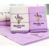 Koupelna- krásné kvalitní ručníky LEVANDULE fialový, bílý- Vhodný jako dárek k Vánocům (Barva Fialová)