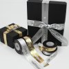 Luxusné metalické stuhy k balenie darčekov dĺžka 5 metrov šírky 25 mm- Vianočné dekorácie (Farba Strieborná)