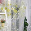 Záclona s květinami - různé barvy - SLEVA 80% (Barva Růžová)