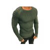Pánský luxusní svetr pulovr (Barva Zelená, Vel 3XL)