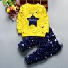 Pre deti detské oblečenie dojčenské oblečenie - unisex Teplákovka s hviezdičkou (Farba Žltá, Velikost 12m)