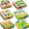Pre deti hračky pre deti detské hračky hračky pre najmenších drevené hračky - drevené kocky s obrázkom (Barva 1)