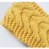 Pro ženy a dívky- teplá pletená zimní čelenka více barev- VÝPRODEJ SKLADU (Barva Žlutá)