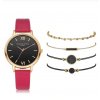 Pre ženy- Dámske štýlové hodinky set s náramky viac farieb- Darčeky pre ženy a dievčatá (Farba Béžová)