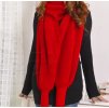 Pre ženy- Zimný dámsky pletený šál s rukávmi- 2 farby (Farba Biela)